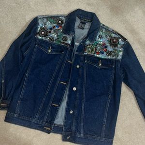 ✨Vintage✨ 1991 IB Diffusion Sequin Jean Jacket